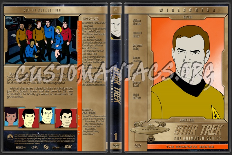 Star Trek The Animated Series dvd cover