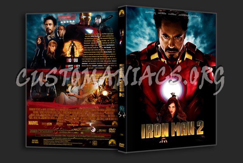 Iron Man 2 dvd cover