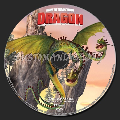 How to Train your Dragon dvd label
