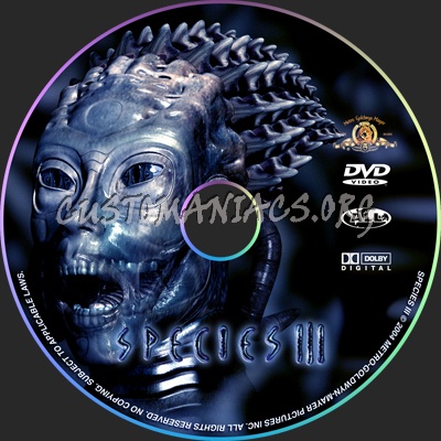 Species 3 dvd label
