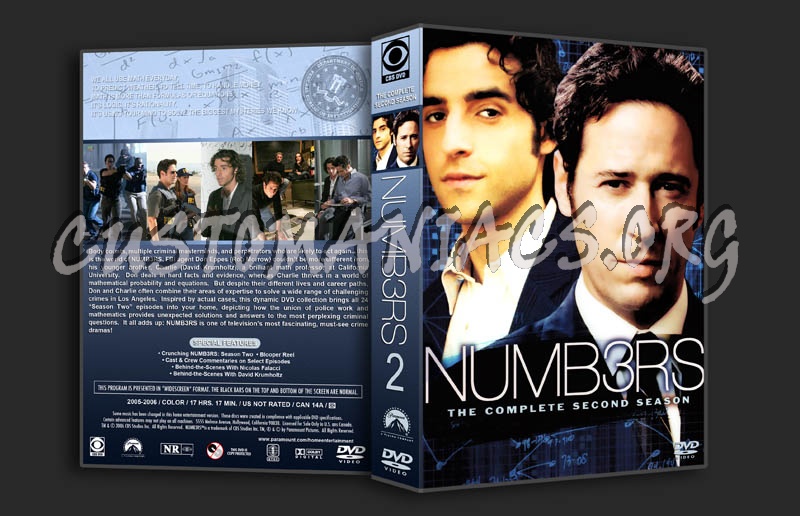 Numb3rs - Seasons 1-5 dvd cover