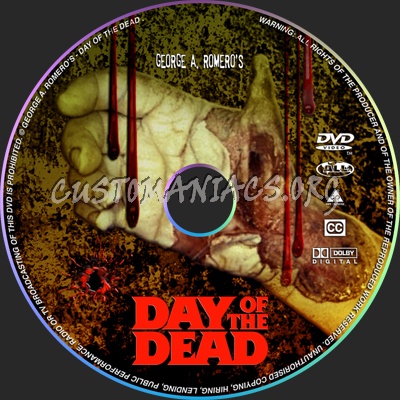 Day Of The Dead dvd label