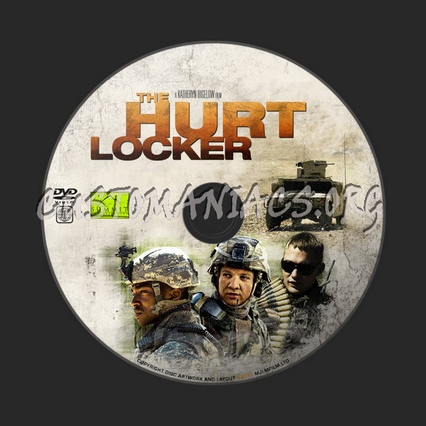 The Hurt Locker dvd label