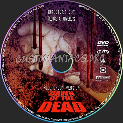 Dawn Directors Cut Disc dvd label