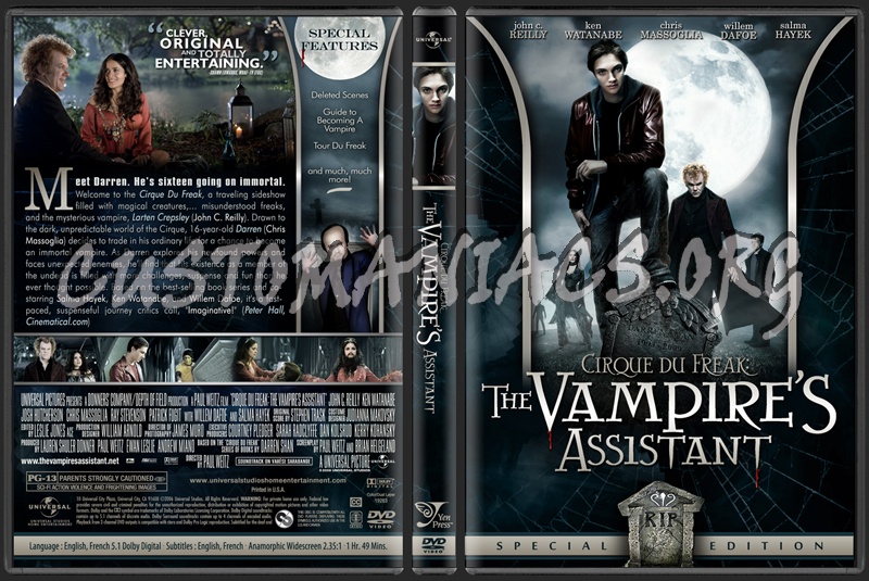Cirque du Freak: The Vampire's Assistant dvd cover