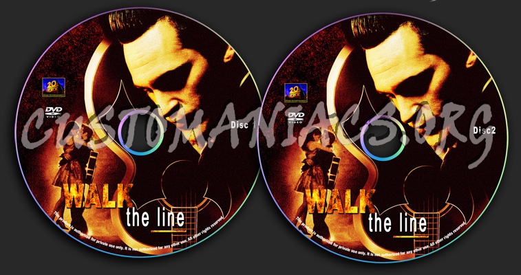 Walk The Line dvd label