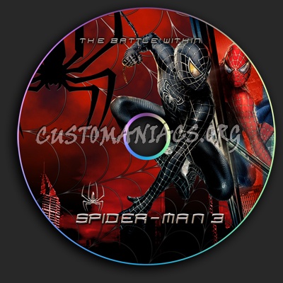 Spider-man 3 dvd label