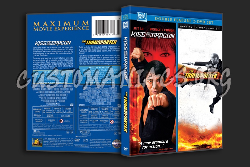 Kiss of the Dragon  / The Transporter dvd cover