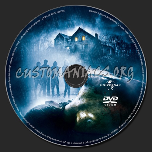 Last House on the Left dvd label