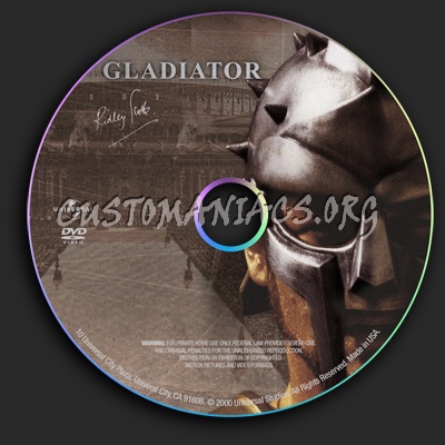 Gladiator dvd label