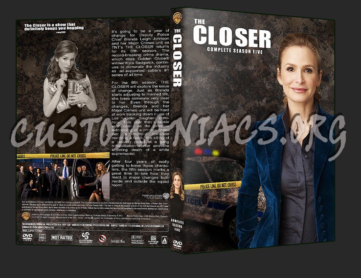 The Closer Season Five dvd cover