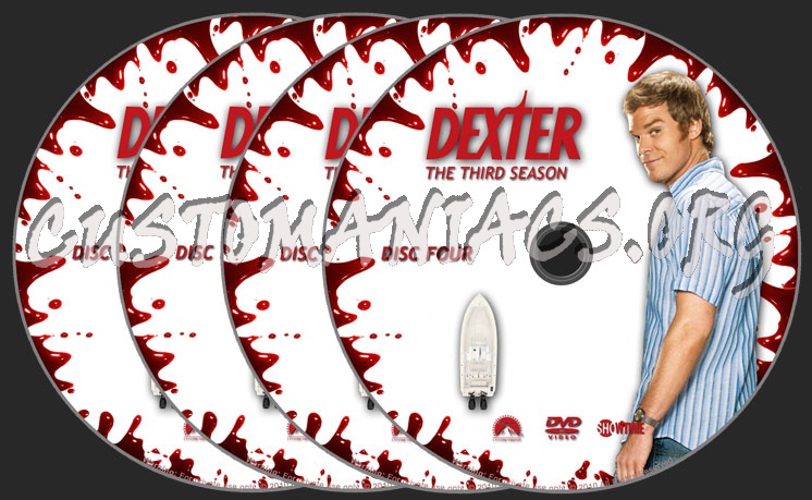 Dexter - Season 3 dvd label