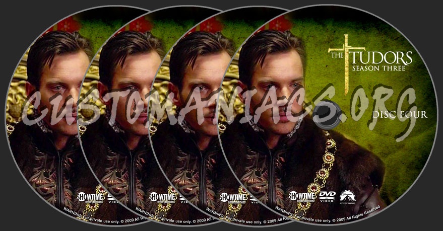 Tudors Season 3 dvd label