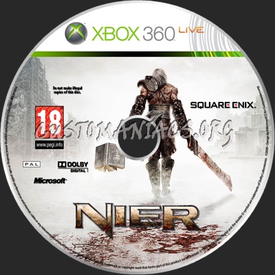 NieR dvd label
