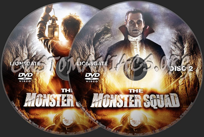 The Monster Squad dvd label