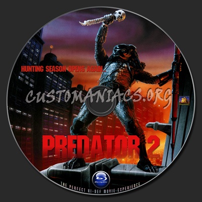 Predator 2 blu-ray label