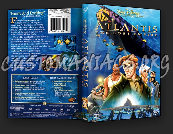 Atlantis The Lost Empire dvd cover