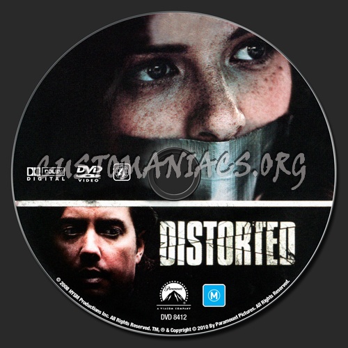 Distorted dvd label