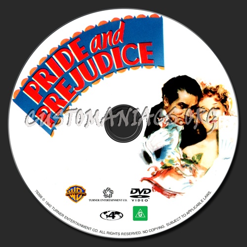 Pride & Prejudice dvd label