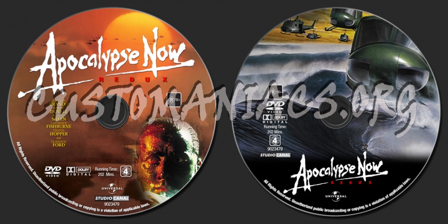 Apocalypse Now Redux dvd label