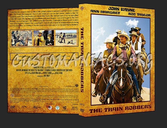 Western Collection - The Train Robbers 1972 dvd cover