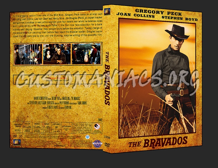 Western Collection - The Bravados 1958 dvd cover