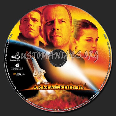Armageddon blu-ray label