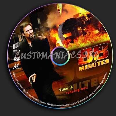 88 Minutes dvd label