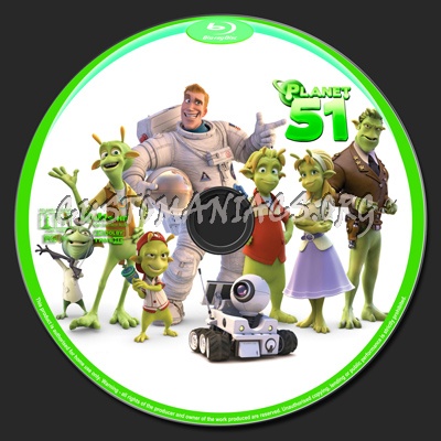 Planet 51 blu-ray label