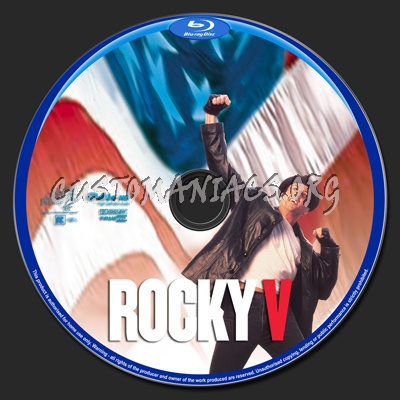 Rocky V blu-ray label