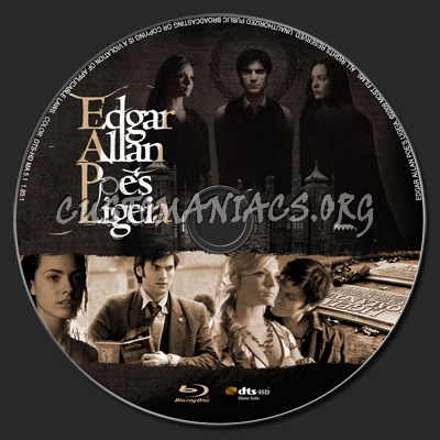 Edgar Allan Poe's Ligeia blu-ray label