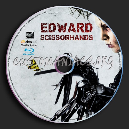 Edward Scissorhands blu-ray label