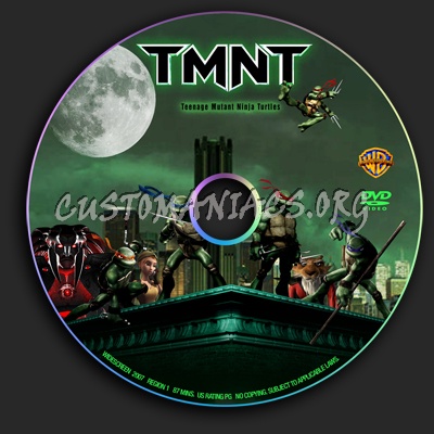 Teenage Mutant Ninja Turtles / TMNT dvd label