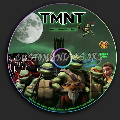 Teenage Mutant Ninja Turtles / TMNT dvd label