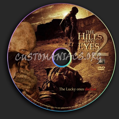 Hills Have Eyes 2 dvd label
