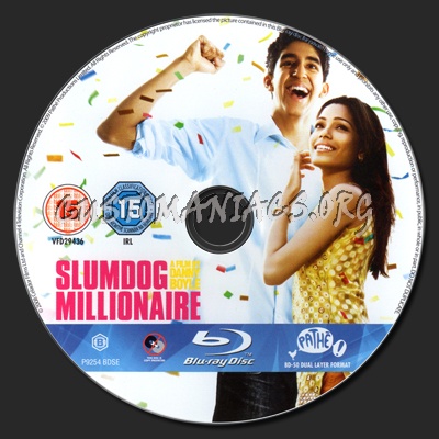 Slumdog Millionaire blu-ray label