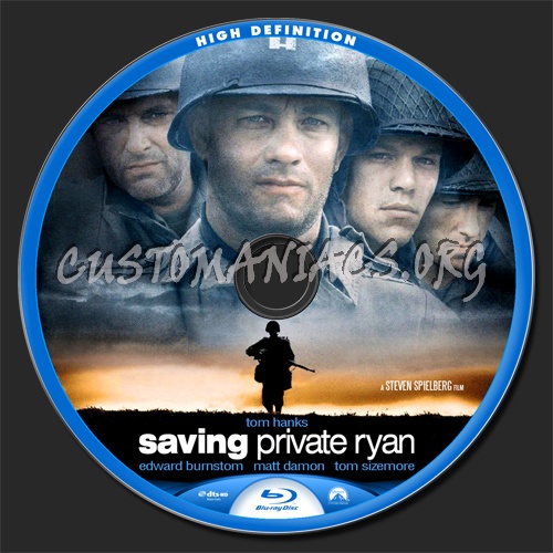 Saving Private Ryan blu-ray label