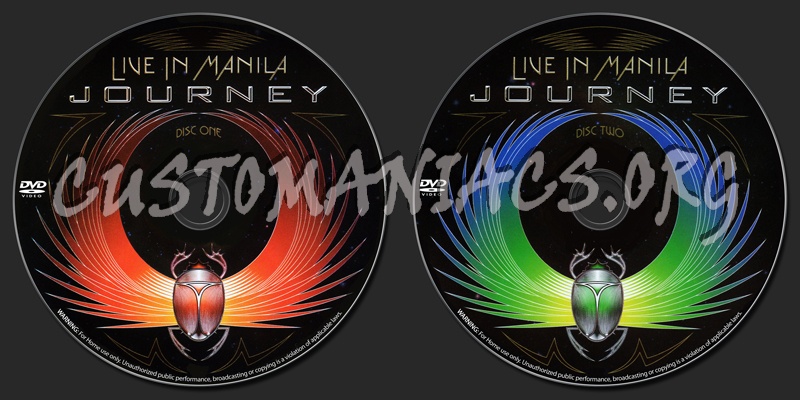 Journey Live In Manila dvd label