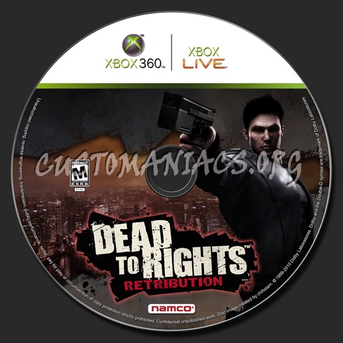 Dead To Rights Retribution Dvd Label Dvd Covers Labels By Customaniacs Id Free Download Highres Dvd Label