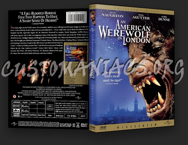 An American Werewolf In London dvd cover