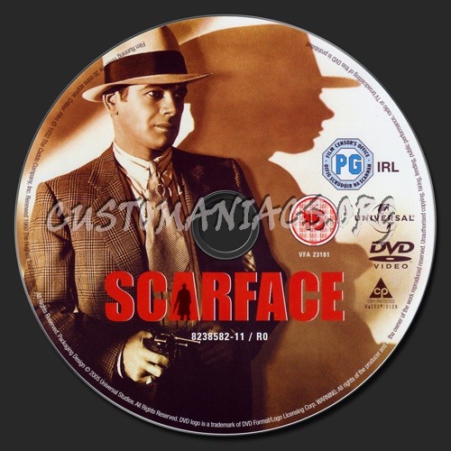 Scarface (1932) dvd label