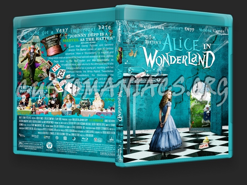 Alice In Wonderland blu-ray cover