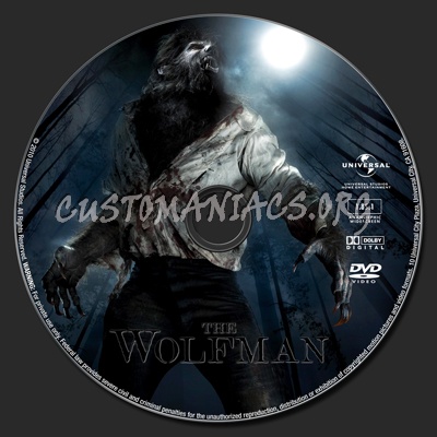 The Wolfman dvd label