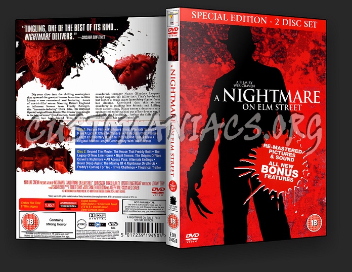 A Nightmare On Elm St. Double Disc Special Edition dvd cover