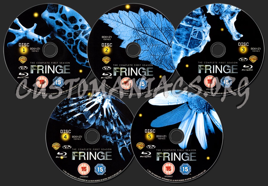 Fringe Season 1 blu-ray label