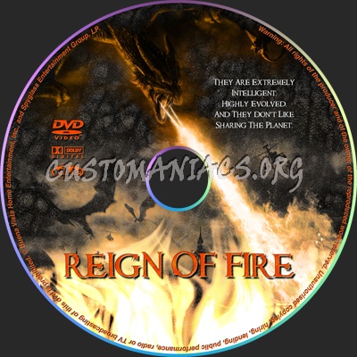 Reign Of Fire dvd label