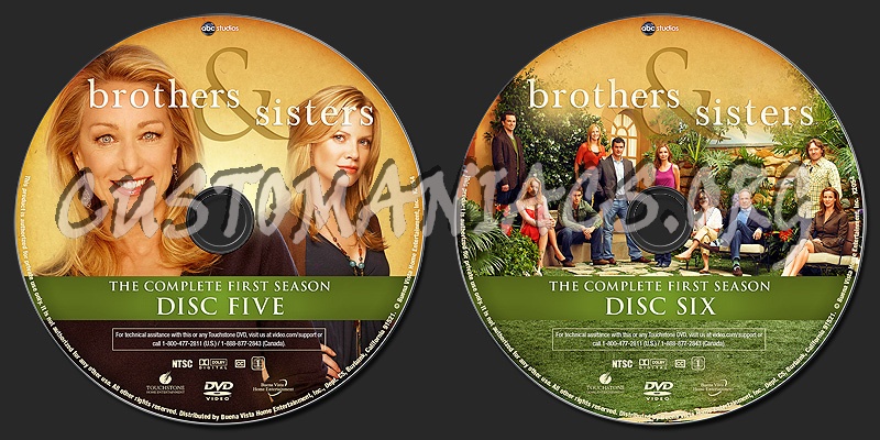 Brothers & Sisters - Season 1 dvd label