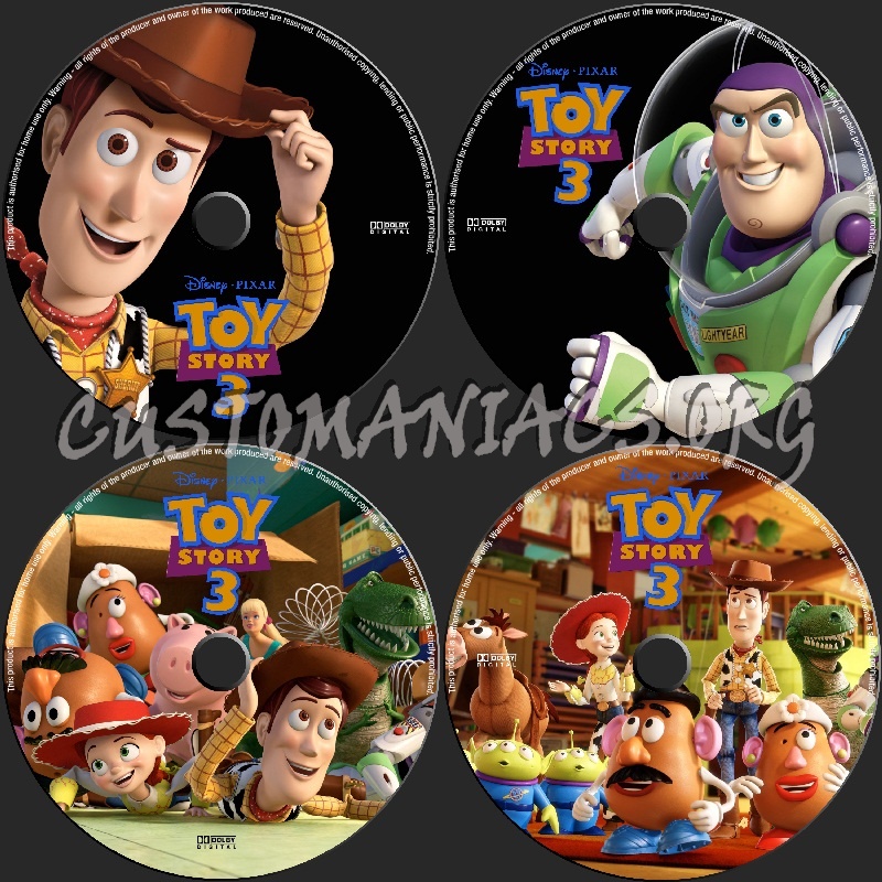 Toy Story 3 dvd label