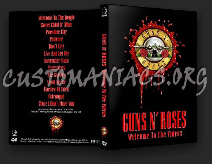 Guns N' Roses - Welcome to the Videos dvd cover