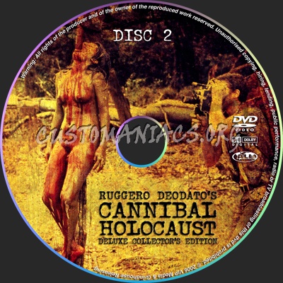 Cannibal Holocaust Disc 2 dvd label